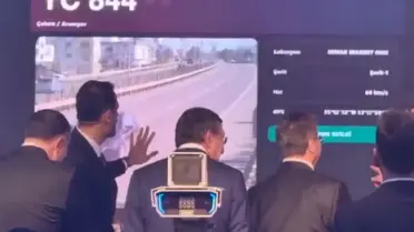 Hız sınırını aşan araç görüntüsü