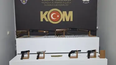 Operasyonda ele geçirilen silah ve mühimmat