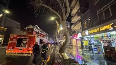 Niğde’de yangının söndürülmesi