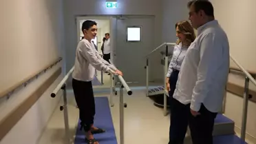 Fizyoterapi sonrası yürüyüş anı