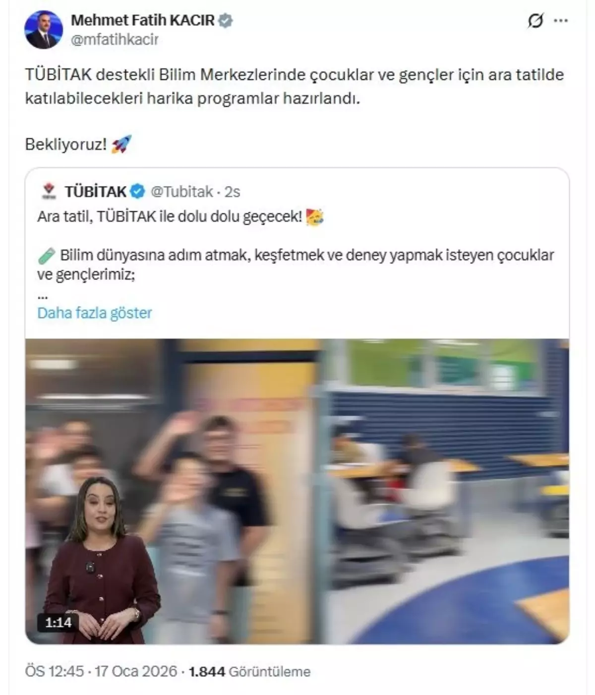 TÜBİTAK’ın Ara Tatil Bilim Akademileri Öğrencileri Bekliyor
