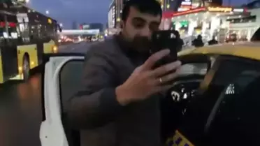 Taksi içinde kalabalık ve engelli yolcular