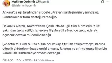 Bakan Göktaş, şiddet mağduru kadına destek sözü veriyor