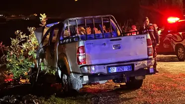 Delilleri yok etmek amacıyla yanmış kamyonet