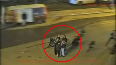 Kadınların müdahalesiyle sonlandırılan lastik yakma eylemi