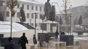 Karla kaplı Malatya yolları