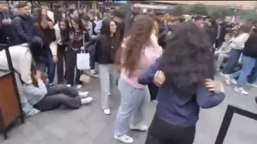 Kadın kavgasının anlık görüntüsü