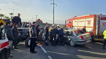 Kaza anı motosiklet kamerasında