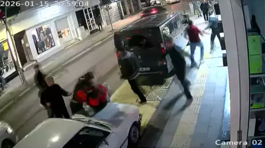 Şiddetli saldırı anı