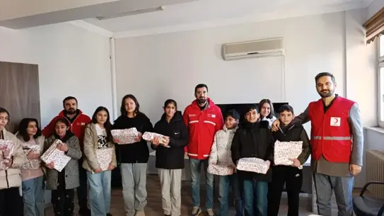 Dağıtım anından fotoğraf