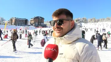 Uludağ’da Sömestir Tatilinin İlk Gününde Kalabalık Yoğunluğu