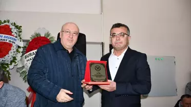 Orhan Şahin'in başkanlık töreni fotoğrafı