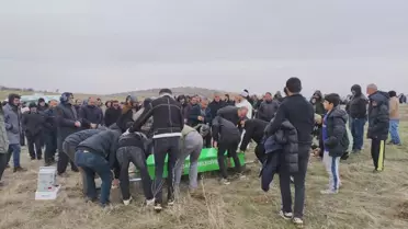 Cenaze töreni sırasında çekilmiş fotoğraf