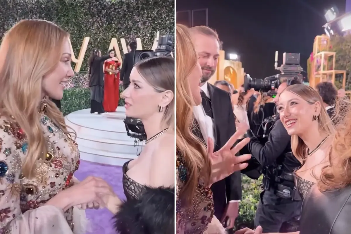 Hazal Kaya, Meryem Üzerli'yi Görünce Şaşkınlıkla Tepkisini Saklayamadı