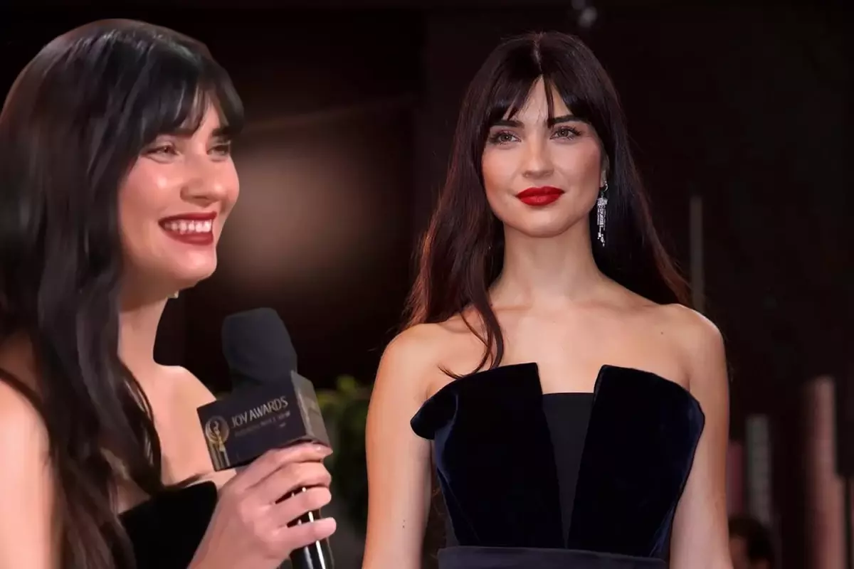 Tuba Büyüküstün, Joy Awards'ta Sunucu Sorusu Karşısında Esprili Cevap Verdi