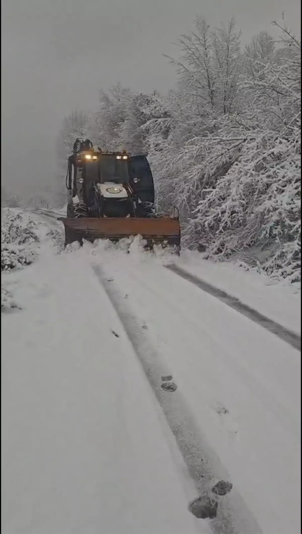 Zonguldak'ta Şiddetli Kar Yağışı 62 Köy Yolunu Kapatıyor