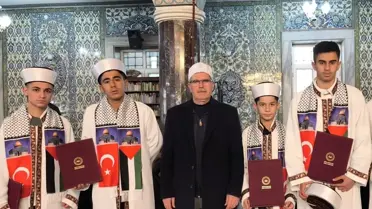 Elazığ’da hafızların icazet töreni anı