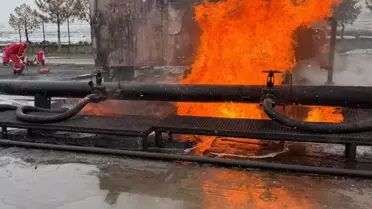 Yangın sonrası istasyonun ana görüntüsü