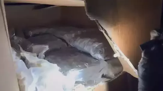 Operasyonda ele geçirilen kokain ve skunk paketleri