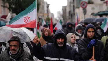 Protesto sırasında çekilen fotoğraf
