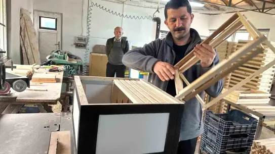 Isı yalıtımlı arı kovanı detayı