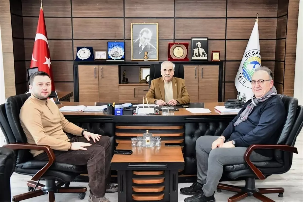 Keşan Ticaret ve Sanayi Odası Başkanı Belediye Başkanını Ziyaret Etti, İş Birliği Vurgulandı