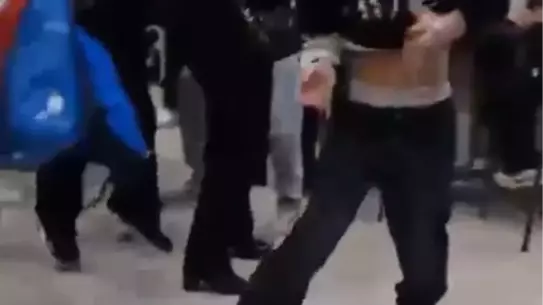 Kavga anından fotoğraf