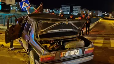 Kaza sonrası ambulansların olay yerinde müdahalesi