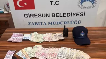 Denetim sırasında ele geçirilen 3 bin lira