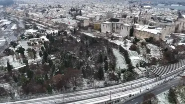 Karla kaplı Sultanahmet bölgesi