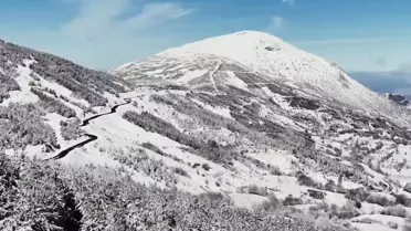 Ödemiş Ormanları yüksek kesimlerde karla kaplanmış