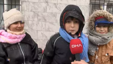 Kar yağışı sonrası beyazlaşan Esenler