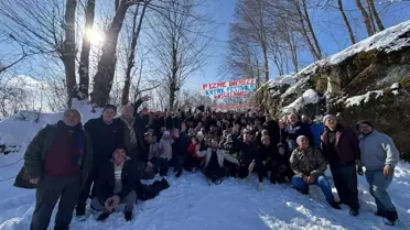 Kumru’da zincirle kayma anı