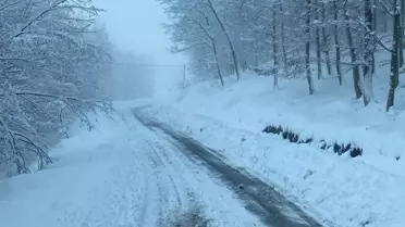 Zonguldak köy yollarında karla mücadele ekipleri