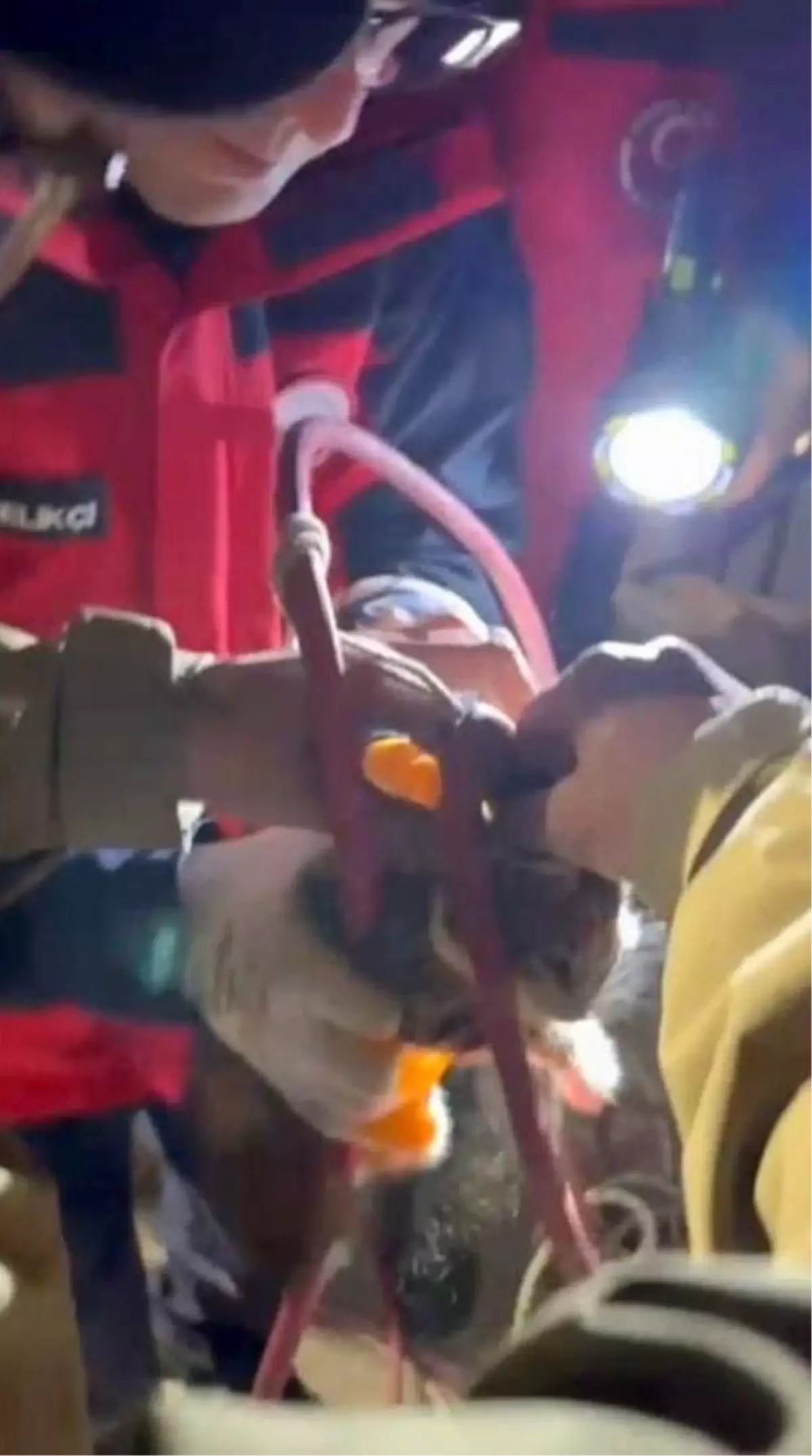 Ayvalık'ta Su Pompası Deliğine Sapan Yavru Kedi, İtfaiye Ekipleri Tarafından Kurtarıldı