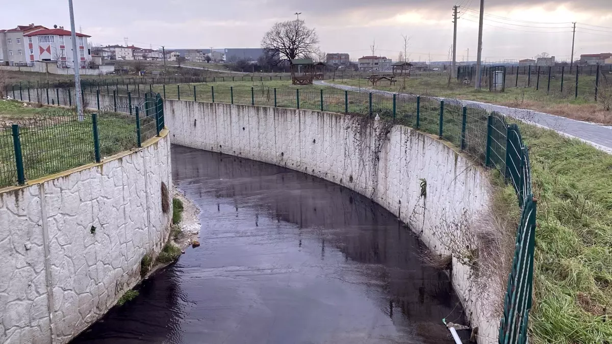 Karaağaç Deresi'nde Kimyasal Atıkların Yol Açtığı Siyah Su Akışı
