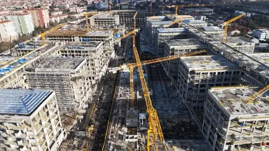 Ankara Adalet Sarayı inşaat aşaması – sürdürülebilir malzemeler