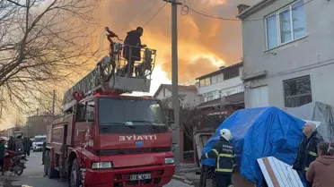 Yangın sonrası depodaki durum