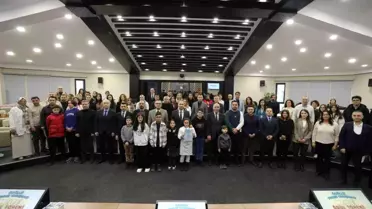 Yarışma ödül töreninden bir an