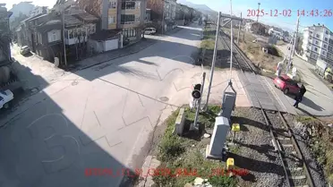 KGYS kameralarından elde edilen Kütahya trafik kazası görüntüsü