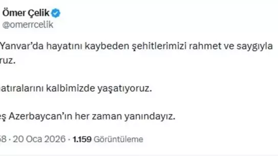 Ömer Çelik Kanlı Yanvar anması ana fotoğrafı