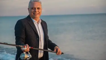 Surf casting yarışından bir an