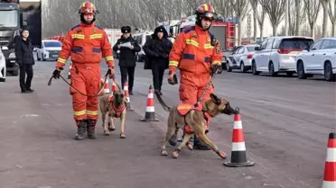 Patlama sonrası çelik fabrikasından görüntüler