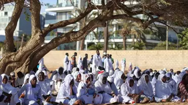 Senegal'de Layene tarikatı mensupları