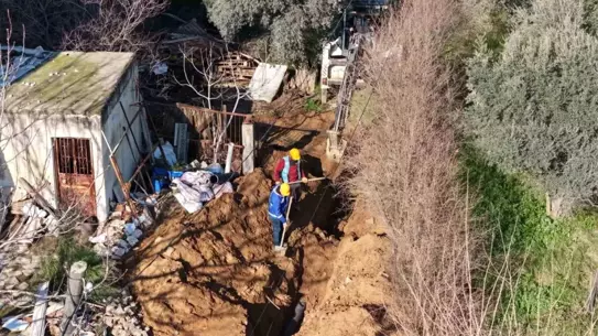 Kanalizasyon hattı inşaatı görseli