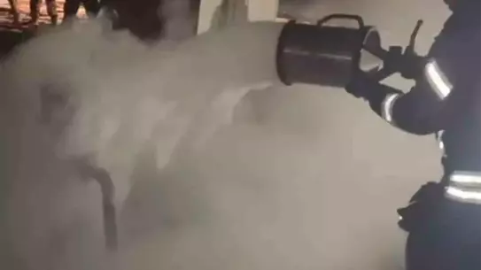 Kozluk'ta söndürülen petrol kuyusu yangını