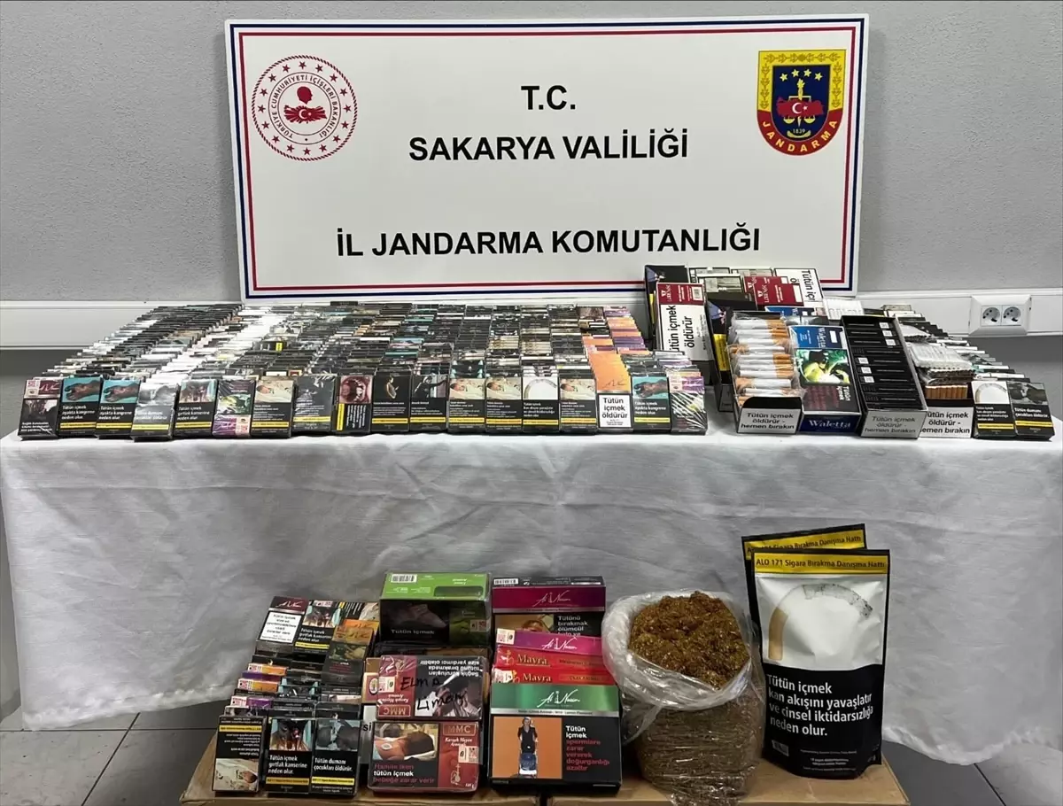 Sakarya’da 1,26 Ton Kaçak Tütün Ele Geçirildi, 6 Şüpheli Gözaltına Alındı