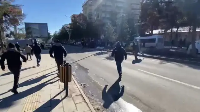 Kavga sonrası polis müdahalesi