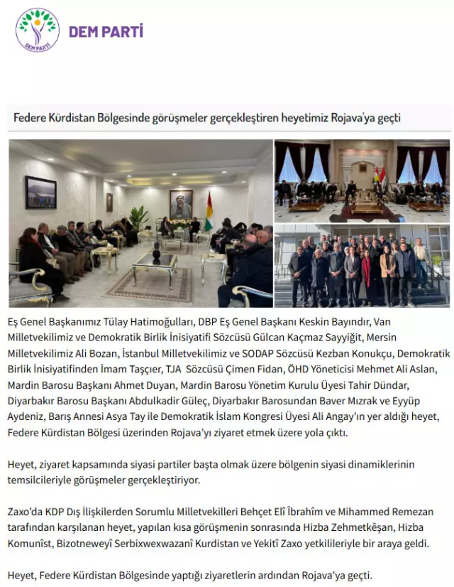 Suriye kuzeyinde toplantı