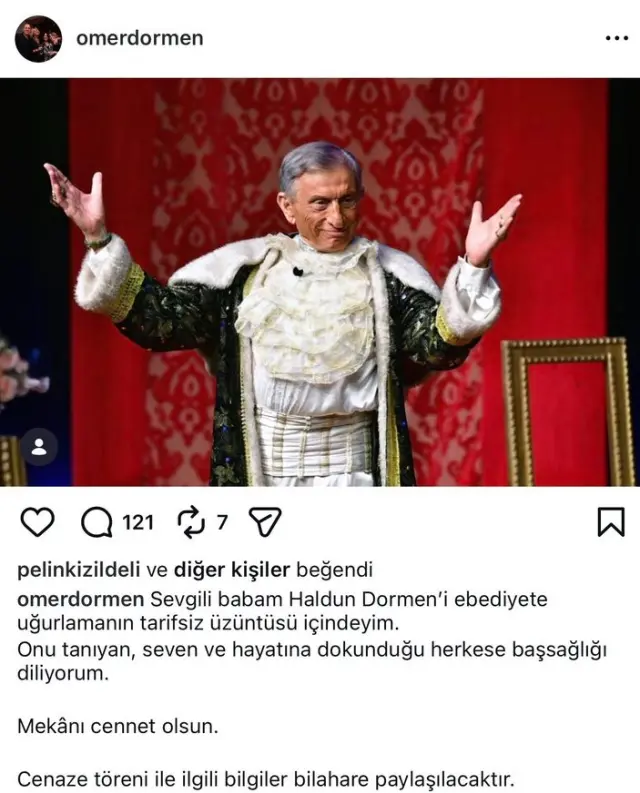 Haldun Dormen'in sahne performansı
